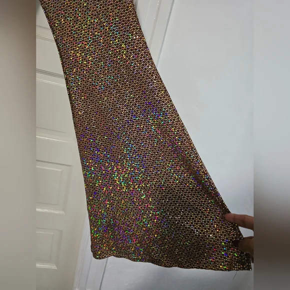 NEW Sparkling Multicolor Flare Pants - Picture 4 of 6